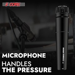 5Core ND-57X Cardioid Dynamic Wired Instrument Microphone + Cable + Bag