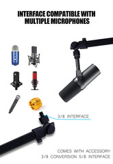 Professional Office Microphone Stand Pantograph Arm Adjustable 2KG