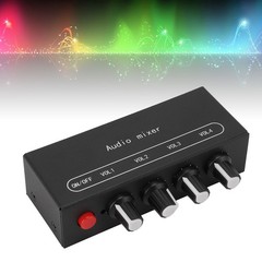 Stereo Line Sound Mixer 3.5mm Input Output Port DC5-12V Sound Mixer For Speaker