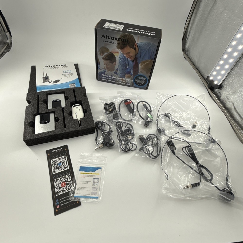 Wireless Headset Alvoxcon Single UHF Wireless Lavalier Microphone TG-2s / CK220