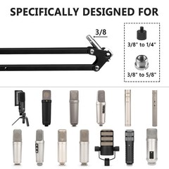 for Creators Microphone Arm Compatible with Rode PodMic, NT-USB, NT1-A, NT1, Mic