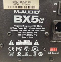M-Audio BX5 D2 Powered Speaker Pair Monitor Speakers Tested Working READ