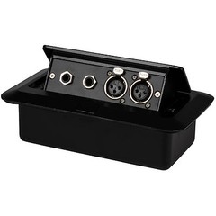 Pop Up Stage Box with Two XLR Female and Two 1/4″ TRS Female
