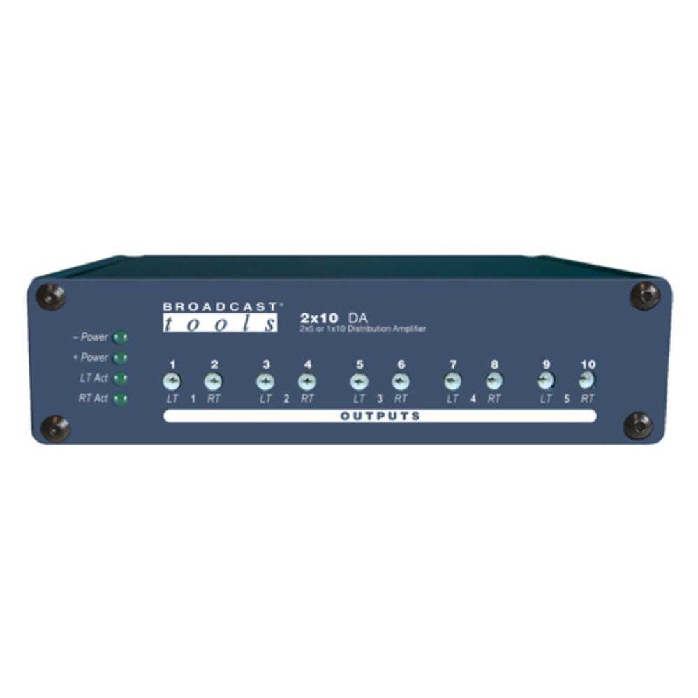 Broadcast Tools 2×10 DA Analog Distribution Amplifier