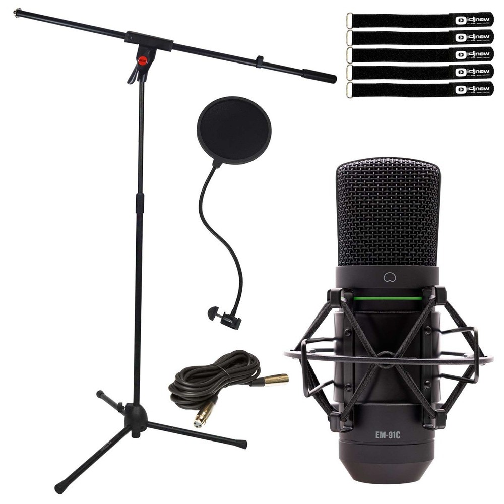 Professional Audio Condenser Microphone Mic Studio Recording, Stand & Pop Filter