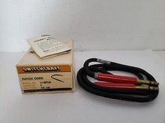 SWITCHCRAFT 18QF18 PATCH CORD MIL TYPE 1/4″ BRASS FINGER 3 FT CORD NIB