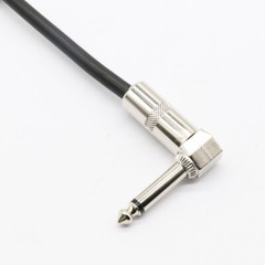 1ft /3ft /6ft 6.35mm Female to 1/4″ Male Right-Angle Mono Audio Extension Cable