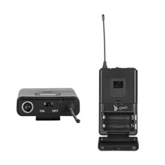 Wireless Microphone System Pro Audio UHF 4 Channel 4 Lavalier Bodypacks Headset