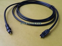 2x 1Meter Digital Fiber Optic Audio Cable Cord Optical SPDIF TosLink
