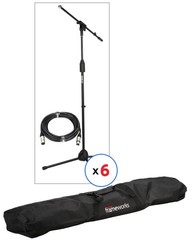Gator Frameworks Rok-It Series Tripod Microphone Stand with Fixed Boom and XLR