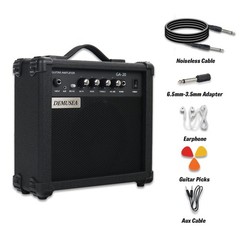 Demusea Electric Guitar Amplifier 20w Amp Starter Beginner 20W, Black