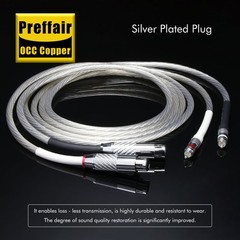 HiFi OCC Silver Plated Audio RCA To XLR Interconnect Cable Balanced Signal Wires
