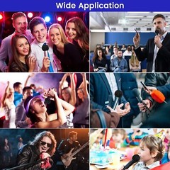 Disposable Sanitary Microphone Cover Karaoke Black Mic non-woven 100pcs / 200pcs