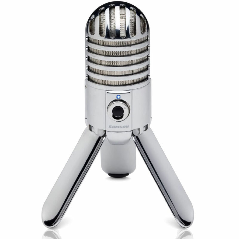 Samson Meteor Mic USB Studio Microphone | Large Diaphragm | Built-in Monitoring