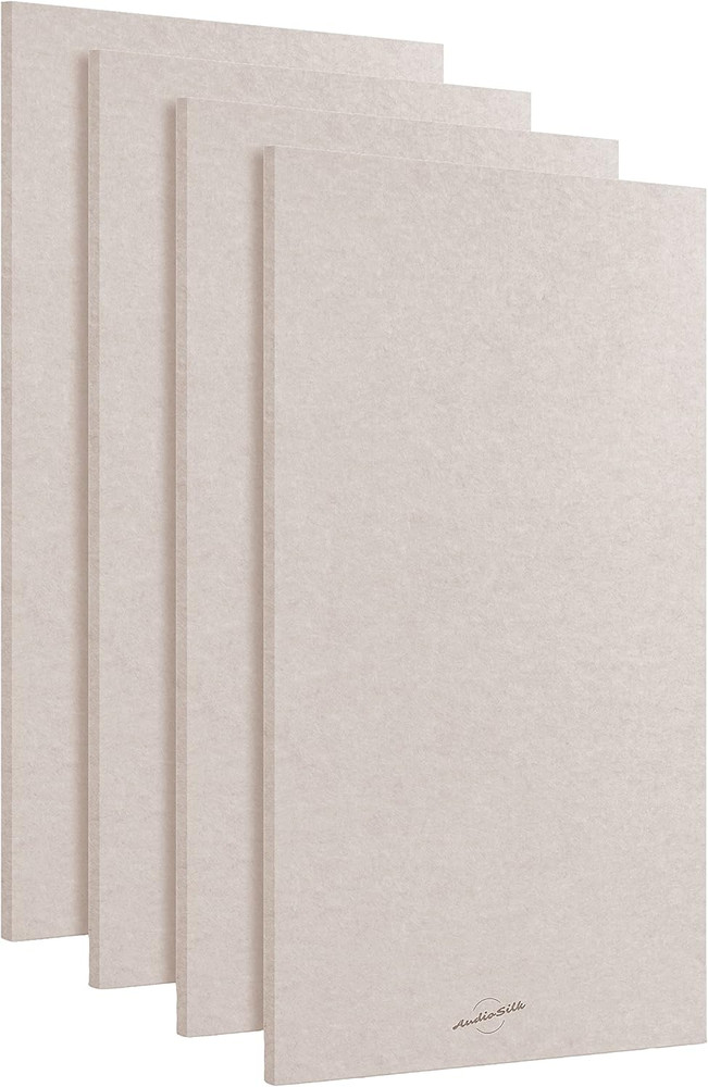 Acoustic Panels, 4 Pack ROOM KIT, Large, 46″ X 23″, Natural