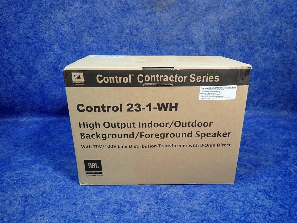 NEW JBL Control 23-1-WH Ultra-Compact In/Outdoor Two Way 3″ Speaker Pair WHT R11