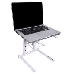 ProX T-LPS600 WHITE DJ Foldable Laptop Stand with Carrying Bag – White