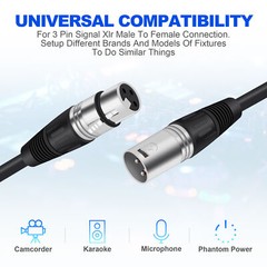 2-10 Pcs 10FT Premium XLR 3Pin Male Female Mic Microphone Mixer Audio Cord Cable