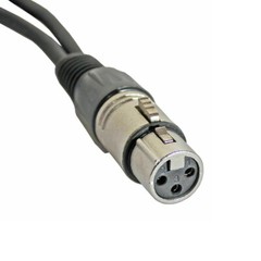 2x 3Pin XLR Female Jack To Dual 2 Male Plug Y Splitter Cable Adapter Microphone