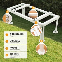 Steel Ground Stand Heavy Duty Condenser Stand For Mini Split Air Conditioners
