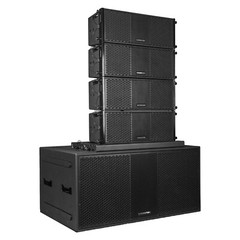 Sound Town Passive Line Array Dual 18″ Sub, 4 Dual 8″ PA, Adpt ZETHUS-218S208X4