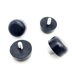 1″ Round Threaded Stud Bumper Feet 10-24 Screw Equipment Foot Spacer Leveler