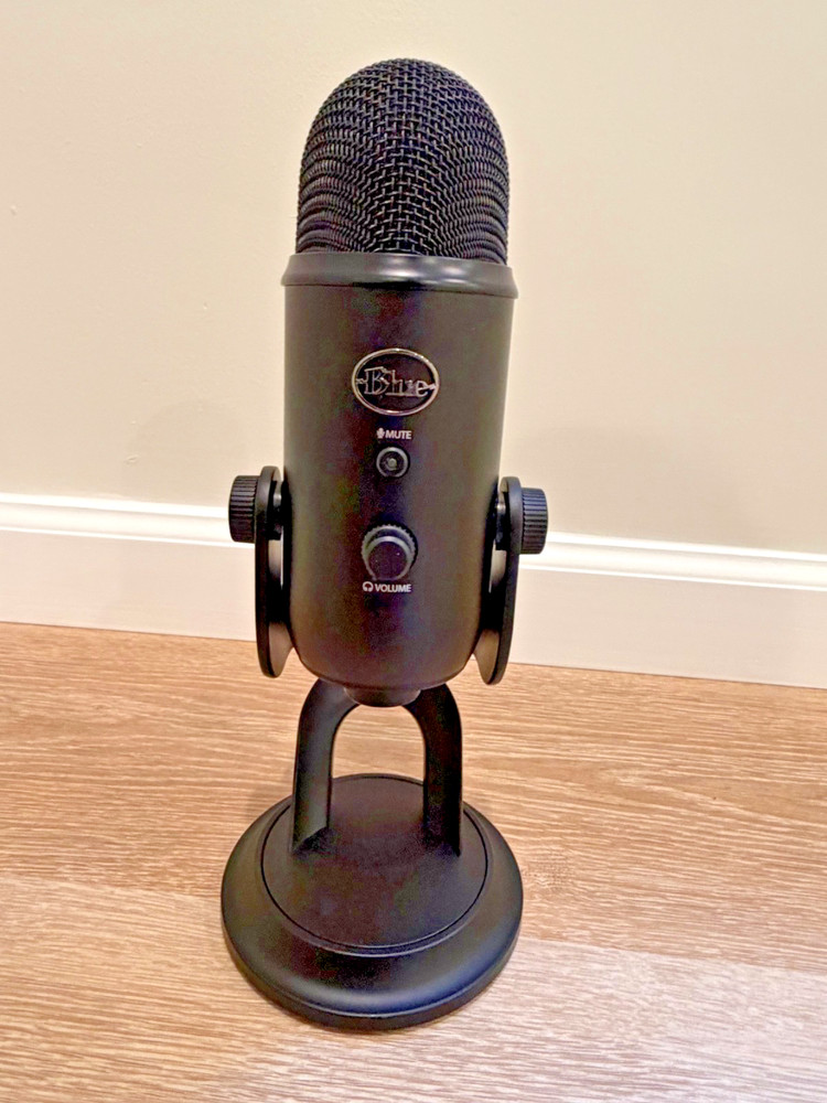 Blue Yeti Professional Multi-Pattern USB Condenser Microphone – Blackout