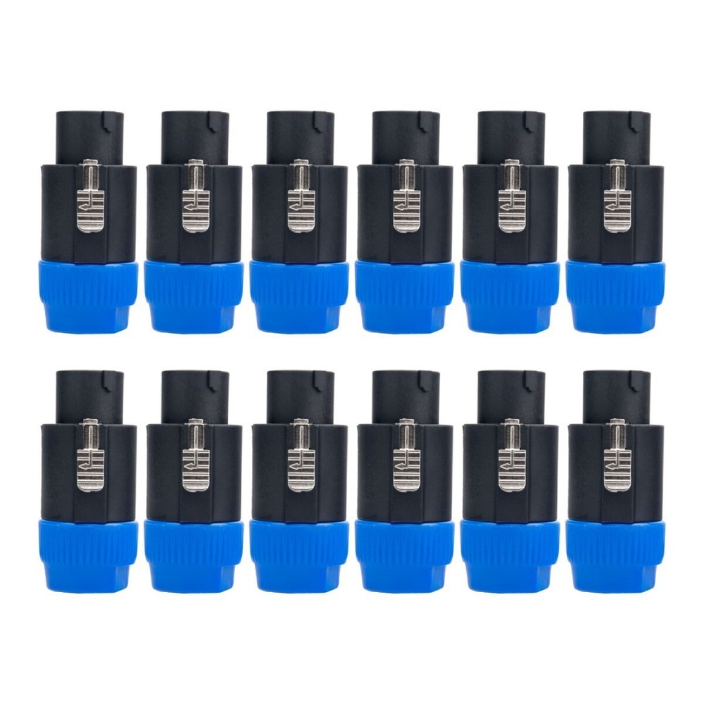 12 pcs NL8FC 8 Pole Locking High-Load Speakon Connector Replacement for Neutrik