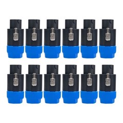 12 pcs NL8FC 8 Pole Locking High-Load Speakon Connector Replacement for Neutrik