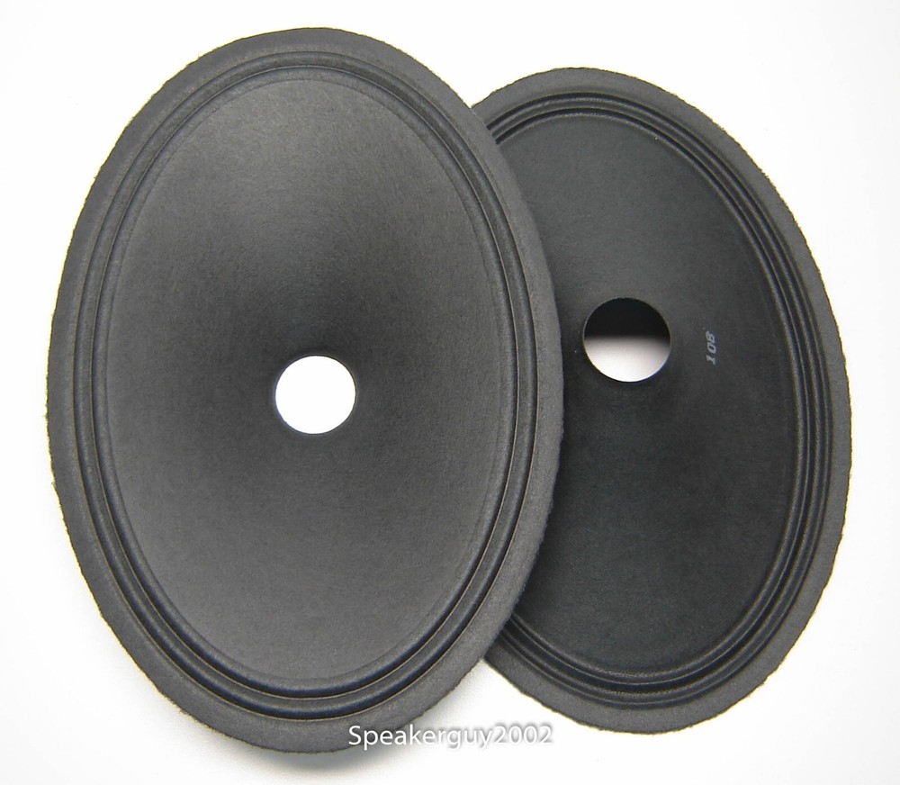 Pair Vintage 6″X9″ Paper Cones – Speaker Parts – 106 — CS