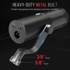 XLR USB Podcast Dynamic Microphone for Streaming Tank3 FIFINE XLR USB Studio