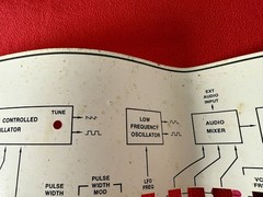 Lot of 10 Original Vintage Arp Axxe Synthesizer Paper Overlays Presets RARE