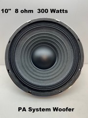 10″ Woofer Heavy Duty Die Cast Speaker for PA Systems 300 Watts Free Shipping