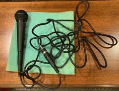 Vintage 1980s Philips 7401 Cardioid Dynamic Microphone, black, used, good cond.