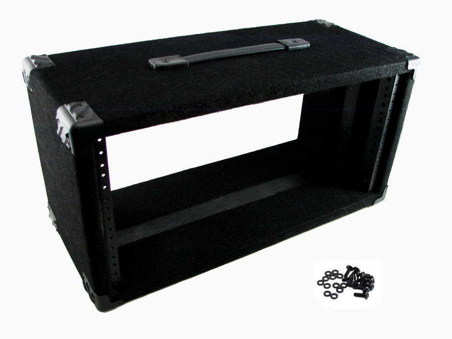 PROCRAFT 5U 9″ Deep Rack Case in Black Carpet Wrap – Top Handle w/ Rack Screws