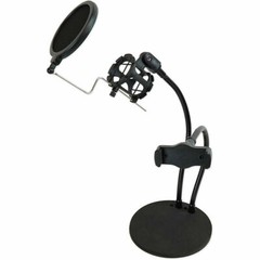 Technical Pro LiveShow2M Stream Broadcast Podcast Stand + Mic Holder