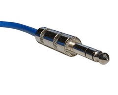 10 Pack Blue 1/4 TRS Balanced, Shielded Pro Audio Patch Cable Cord 3 ft Foot
