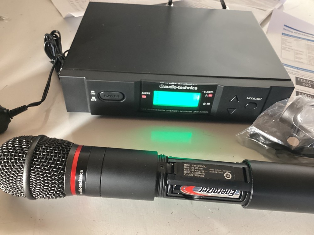 Audio-Technica 3000 Series Wireless Handheld Microphone with C4100 Capsule Exc.
