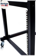 19U Rack Mount Rolling Stand (Studioz Prosteel Series) & Adjustable Mixer Platfo
