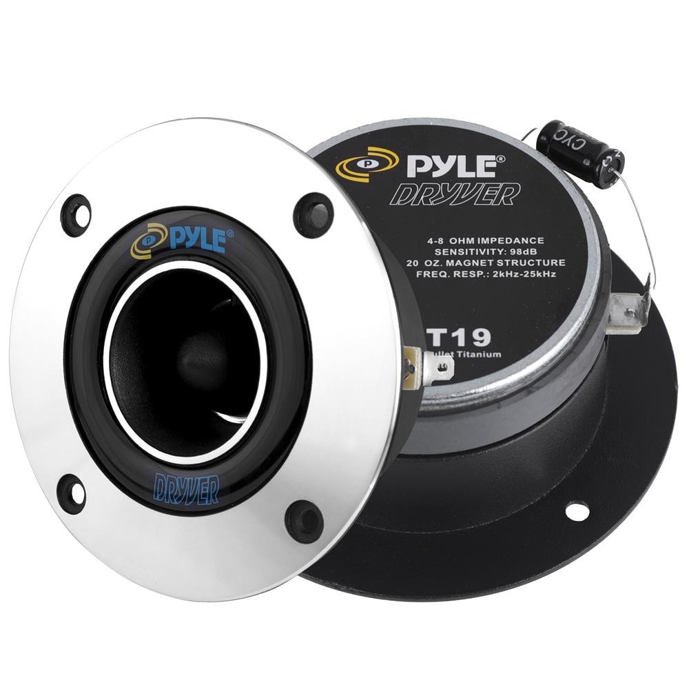 Pyle 3.75“ Aluminum Bullet Titanium Horn Tweeter