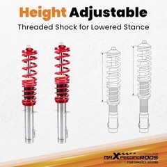 Coilovers for VW FWD 1997-2007, for VW Beetle FWD 1998-2010, for VW Golf MK4