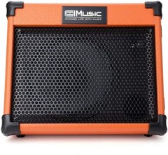 CoolMusic Acoustic Guitar Amplifier, 20 Watt Portable Bluetooth Amp for Guitar A