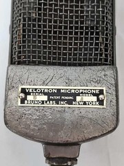 Ultra Rare 1930/1940s BRUNO LABS Velocity Ribbon Microphone Great Cond. Vintage
