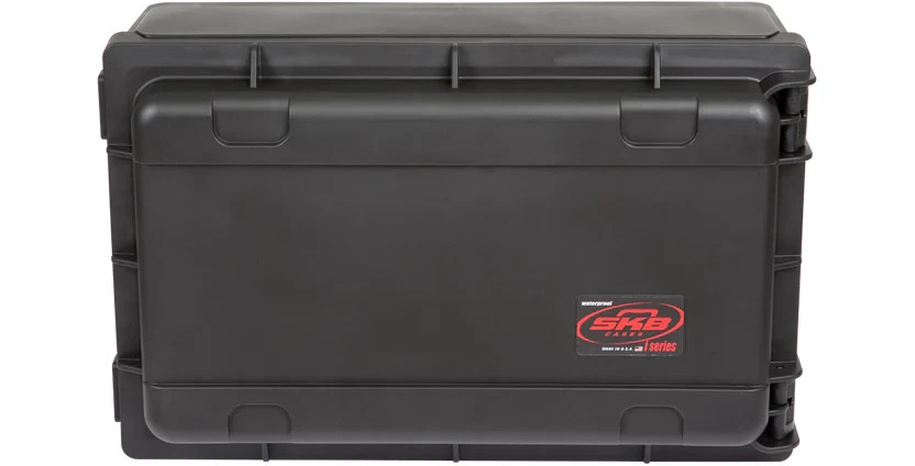 SKB Injection-Molded 2U ISeries Studio Flyer Rack Case Handle Wheels