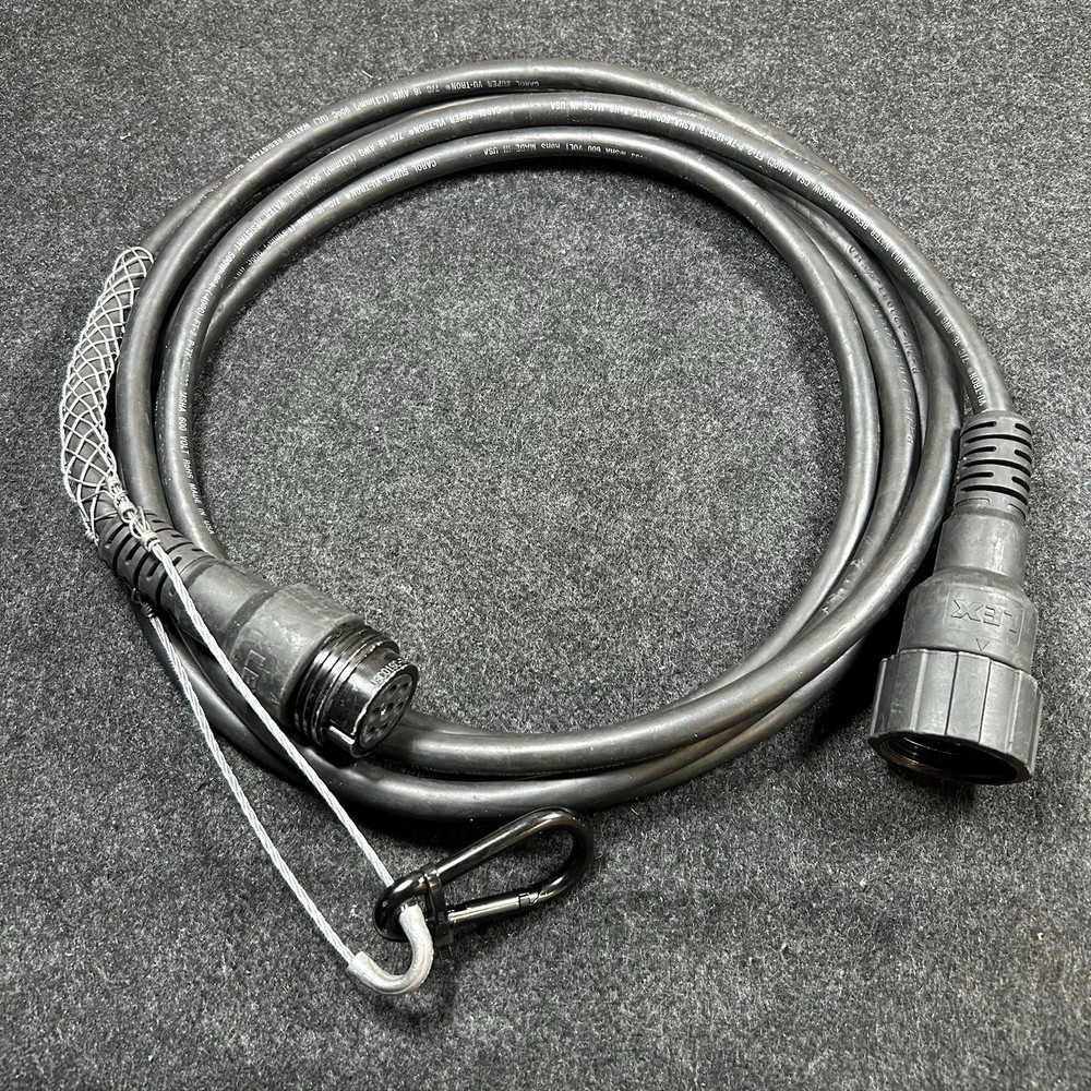 Lex 15ft 7 Pin Hoist Molded Socapex Compatible Motor Cable Extension Conductor