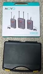 Movo WMIC80 UHF Wireless Lavalier Microphone System 2 TX / 1 RX for DSLR Camera