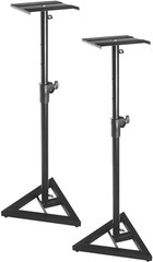 JBL 305P MkII Powered 5 In Two Way Studio Monitor Pair Bundle with Stands