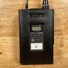 Sony WRT-822B Black Belt-Pack Wireless Microphone UHF Synthesized Transmitter