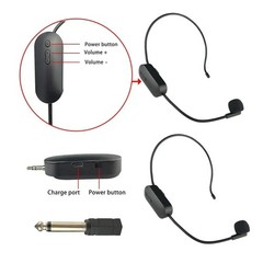2.4G Head-mounted Wireless Microphone Set For Bluetooth-compatible Audio Stage
