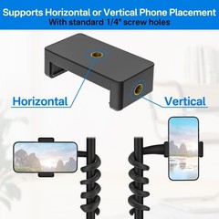 Universal Mic Stand Holder for Microphone Stand Fits Most 3.5″ – 7.5″ Smartph…